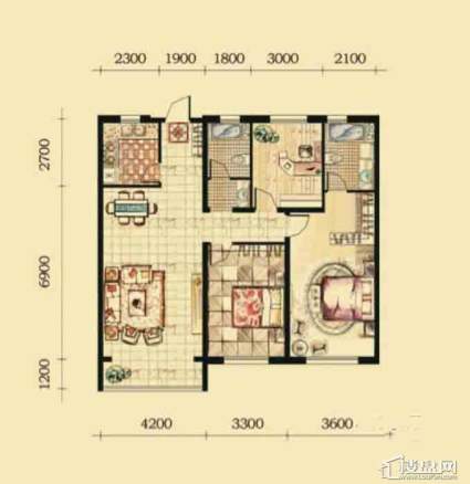 帝景湾美誉3室2厅2卫