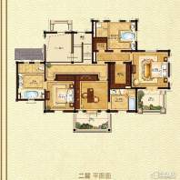 绿城曼陀花园F-C2-t3户型二层6室2厅4卫1厨 596.55㎡