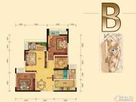 二期2号楼标准层B户型图