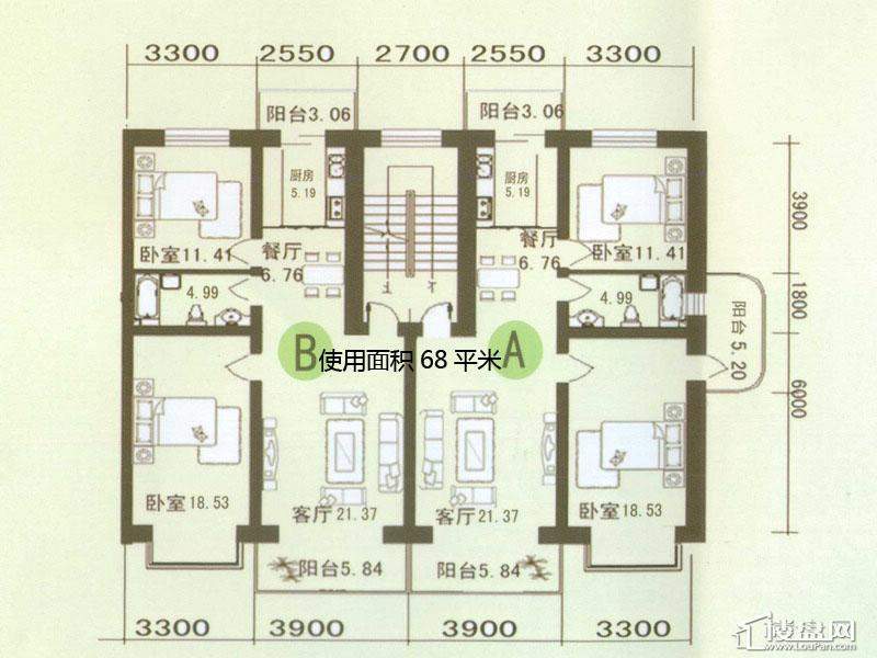 山水文园户型图