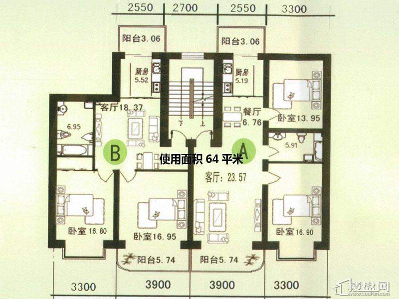 山水文园户型图