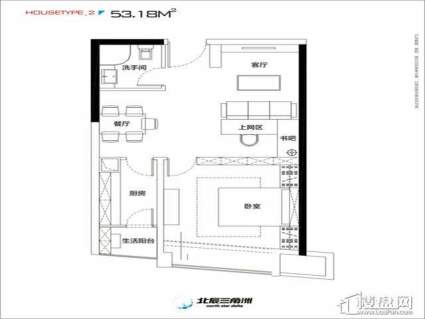 一居室户型图