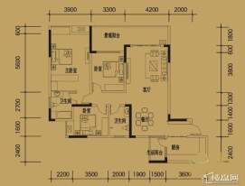 三期4-11号楼标准层I户型