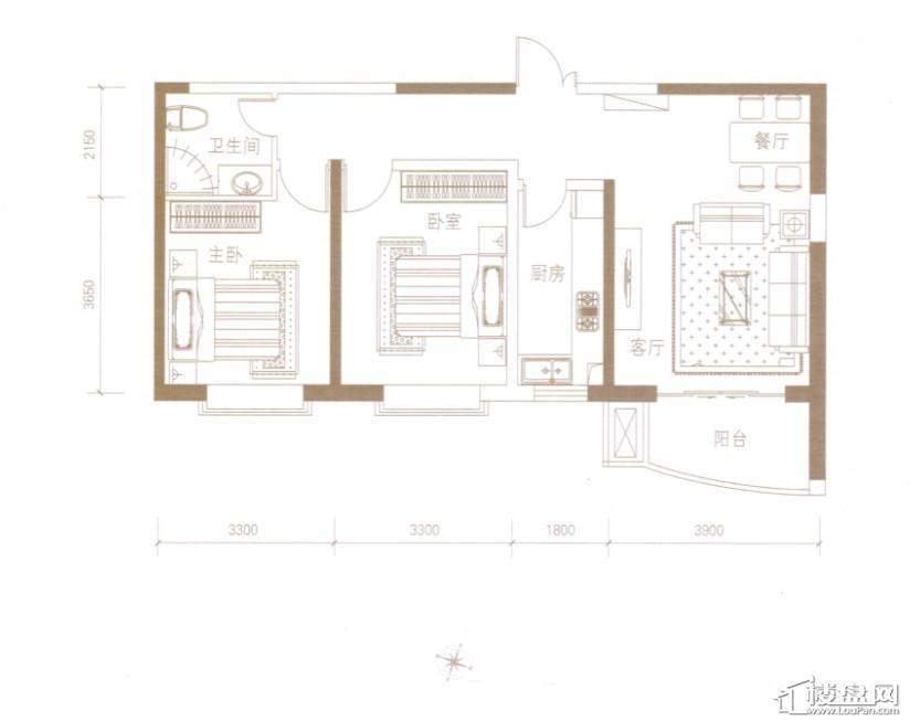 绿地世纪城·塞纳公馆5#户型图