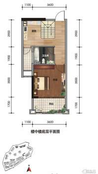 盛天果岭户型图