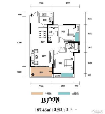 滨江一号B户型