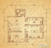沈阳雅宾利花园D3户型2室2厅1卫 