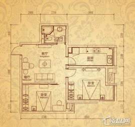 沈阳雅宾利花园D3户型2室2厅1卫 