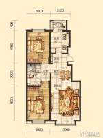 凯盛源玖郡B户型2室2厅1卫 