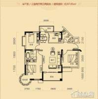  宏通毕加索公寓A户型图