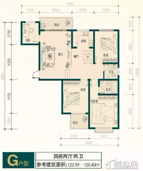 裕景龙苑户型图