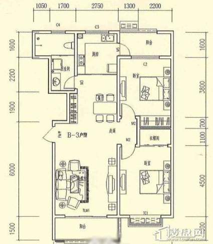 金洲花园户型图