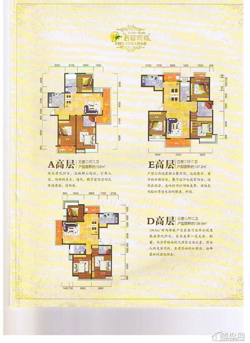 中宇若耶明珠户型图