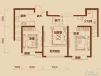 经纬城市绿洲武清一期6号楼高层标准层D1户型图