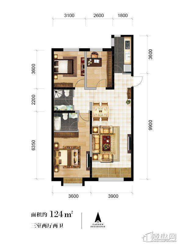 9、10、11、12号楼标准层03户型