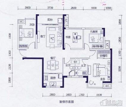 中海御湖熙岸户型图