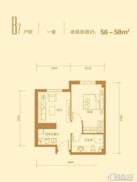 一期高层标准层B7户型