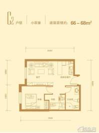 一期高层标准层C2户型