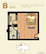 公寓1号楼标准层B户型
