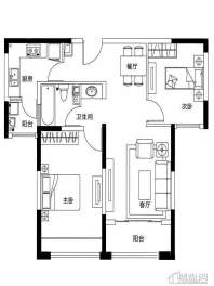 高层标准层D-2户型