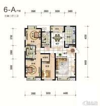 一期6号楼标准层A户型