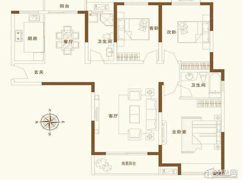 3C-1户型图