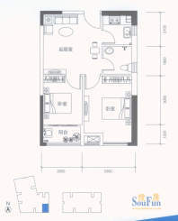 优活公寓B3户型