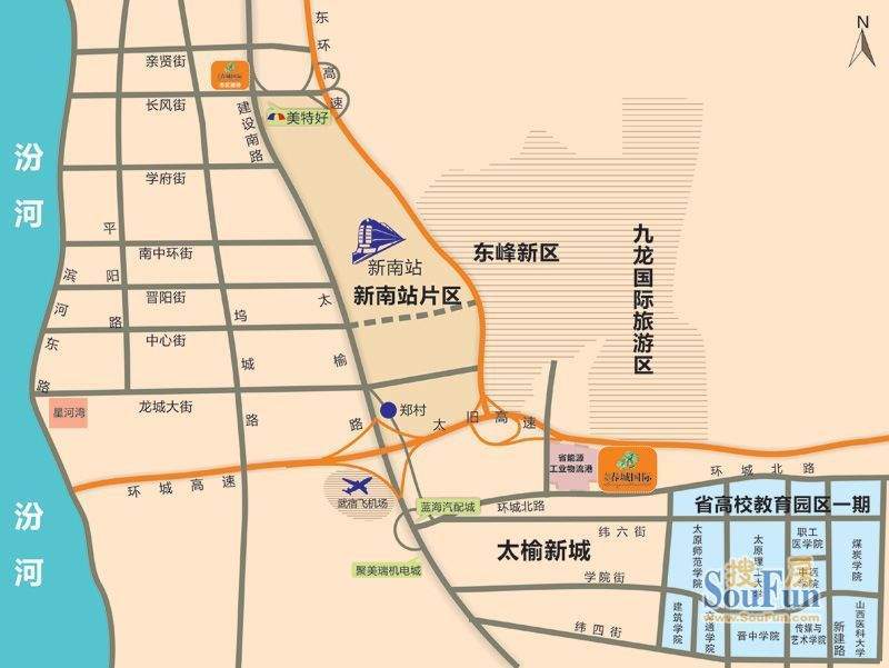 春城国际交通图