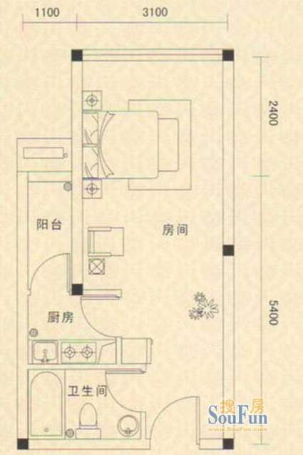 凯都国际4~16层03户型