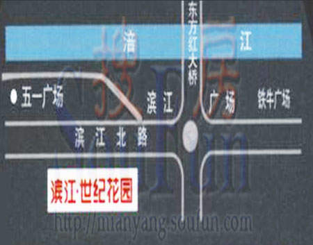 滨江世纪花园交通图
