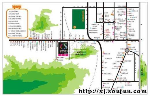 雅山新天地交通图