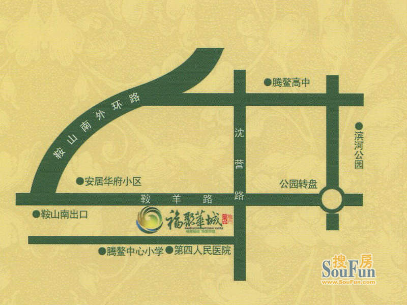 福聚华城交通图