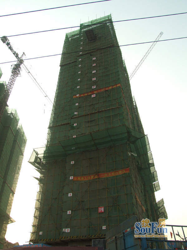 万科城高层23号楼实景图(2011.11