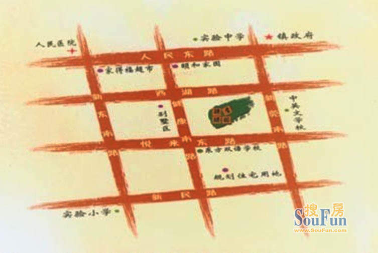 锦绣名园地图