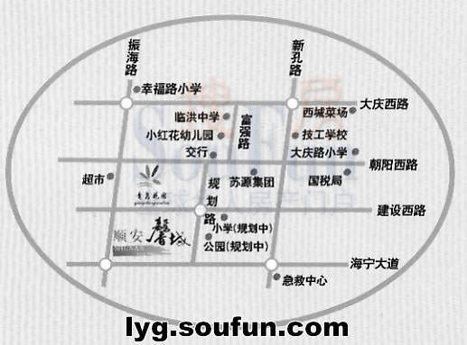 顺安馨城交通图