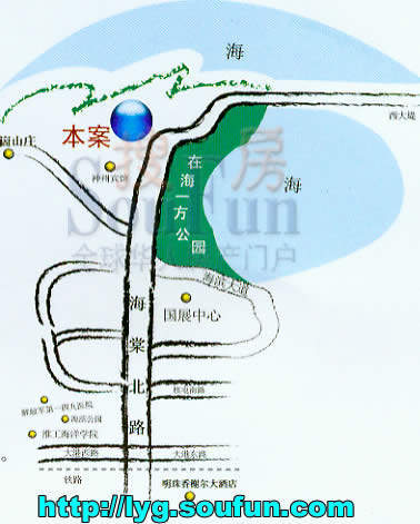 龙门山庄交通图