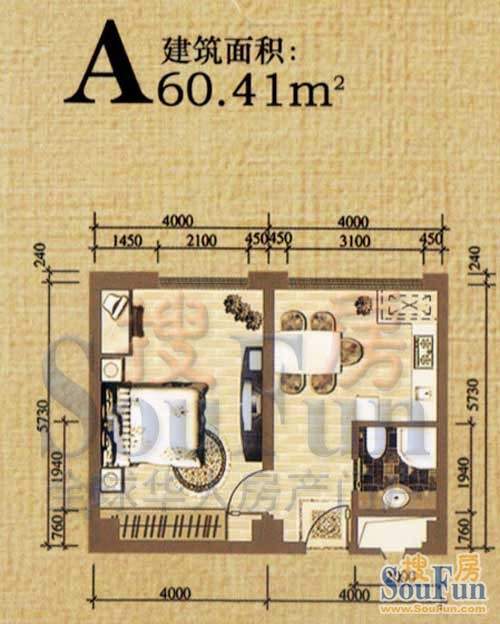 龙禧深蓝公寓实景图