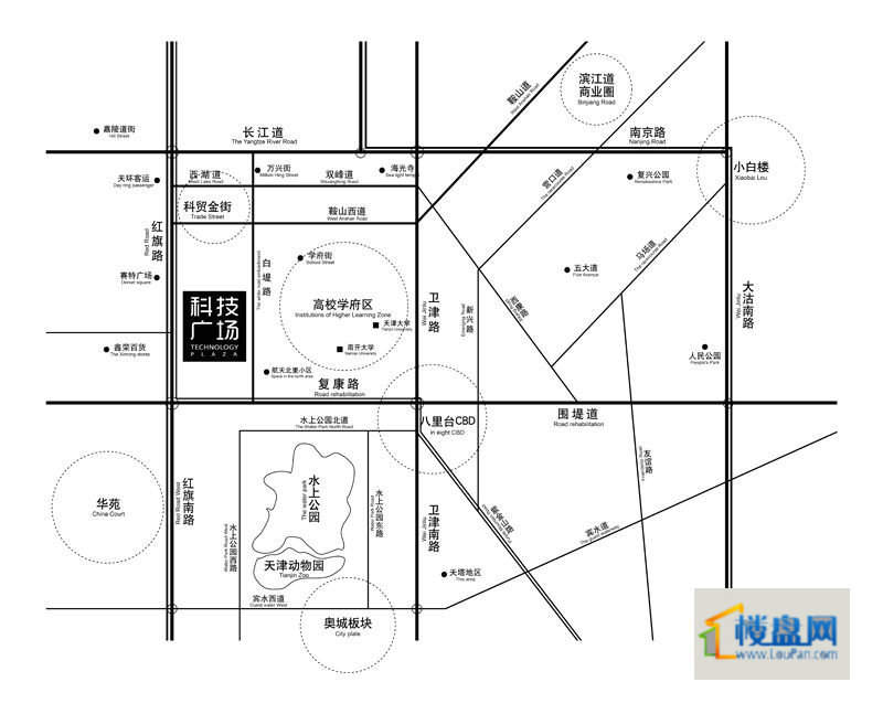 天津科技广场位置图