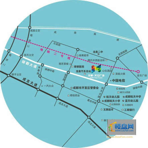 龙泉天立广场交通图