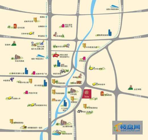 香木林领馆尚城交通图