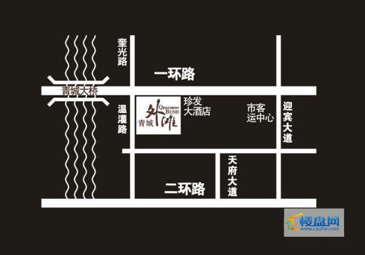 青城外滩交通图