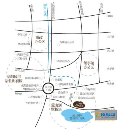 蜀景江南交通图