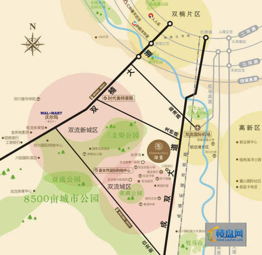 锦镇2期锦玺交通图