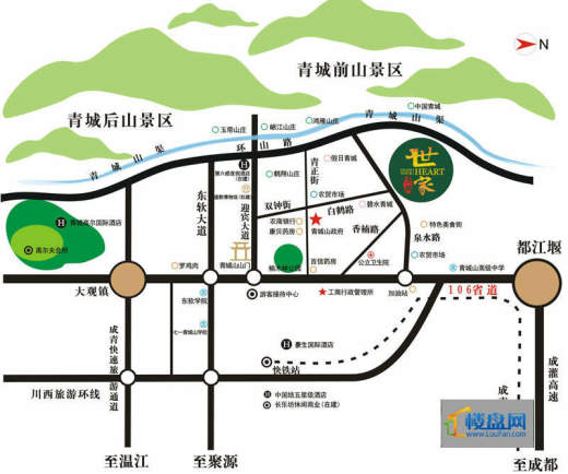 青城世家交通图