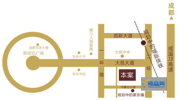 中铁金山交通图