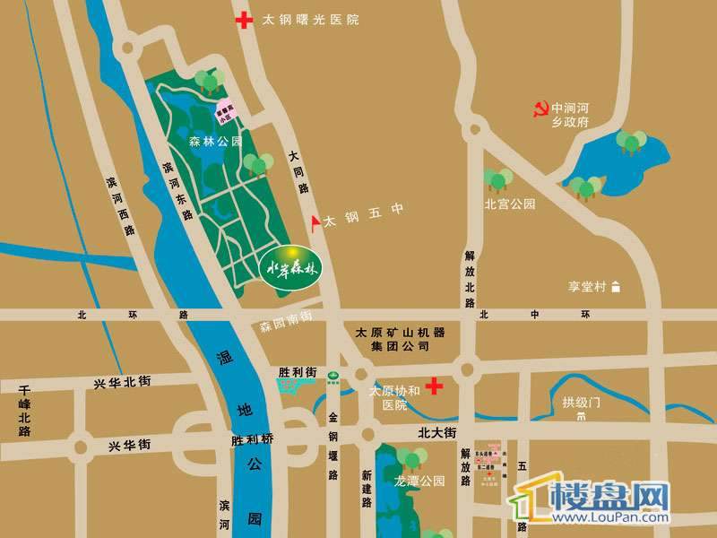 泛华·水岸森林交通图
