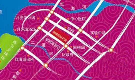 翔峰国际花园交通图