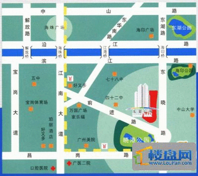 东银广场交通图