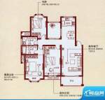 天虹世纪城多层C户型面积:123.00平米