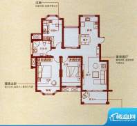 天虹世纪城高层A户型面积:106.00平米